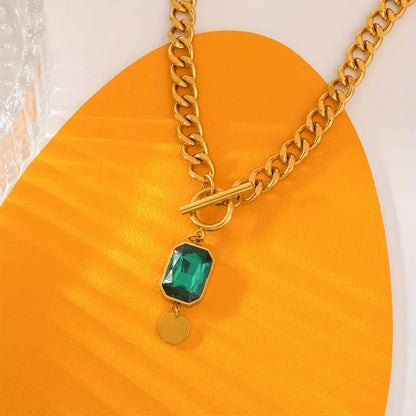 Gouden Smaragden Schakelketting