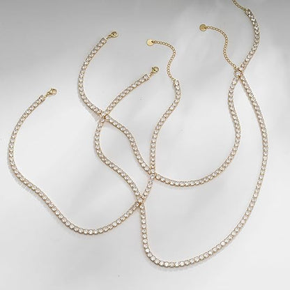Tennisketting | Goud