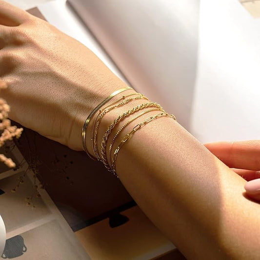 Isabella Vernetta armband set | Goud
