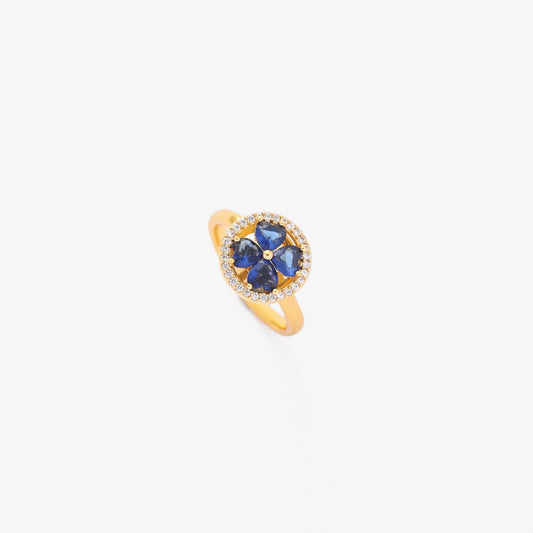 Saffieren Harten Draaiende Ring | Goud