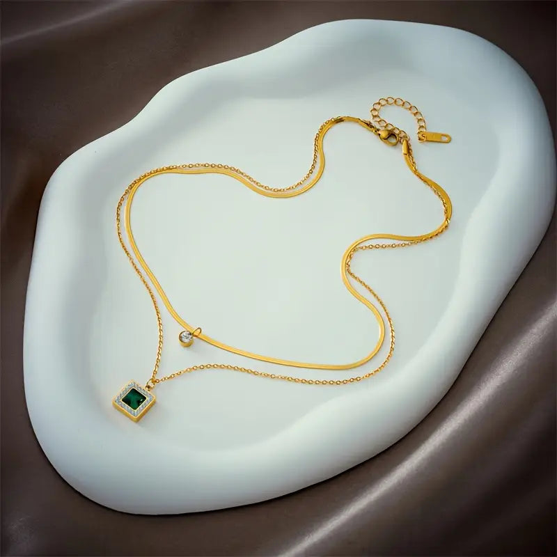 Tirena Valeure Ketting | Goud