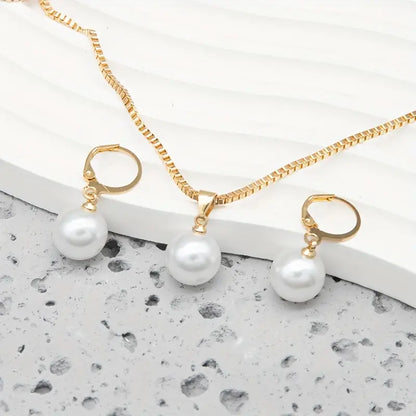 Gouden Grace Parel Sieraad Set | Goud