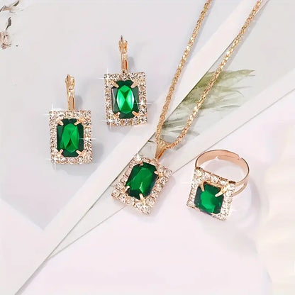 Sylvara Greenveil Sieraad Set | Witgoud