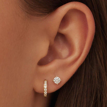 Dara Brillane Steen Oorbellen Set | Goud